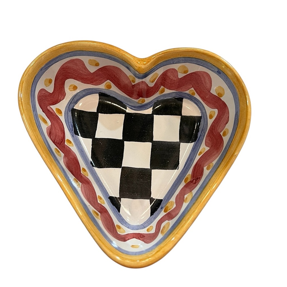 MacKenzie -Childs NWT adorable Piccadilly Heart Bowl. - Picture 1 of 10